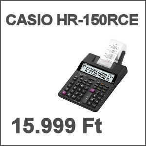 CASIO HR-150RCE KÉSZLETEN!