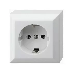   GAO 0310H Business Line IP20 földelt aljzat, 1 férőhelyes földelt csatlakozóaljzat, beltéri,  230V~/50Hz/16A, fehér