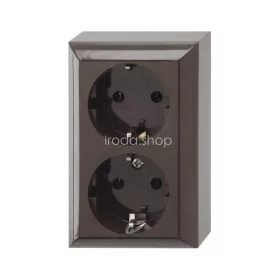   GAO 0510076777 Business Line IP20, 2 férőhelyes földelt csatlakozóaljzat, beltéri, 230 V~ /50 Hz / 16 A, barna