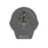 q2power 1.100110-TH utazóadapter, World to Europe USB, USB 5V 2.4A, max. 16 A, 250 V - 4000 W teljesítmény