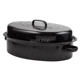 Nava 10-053-001 ovális zománcozott kacsasütő, 42 cm