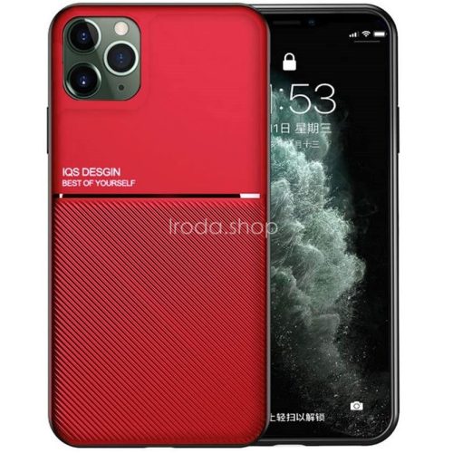 Huawei Honor 30 Pro / 30 Pro Plus, Szilikon tok, közepesen ütésálló, mágneses tartóval kompatibilis, karbon minta, Wooze Carbon, piros