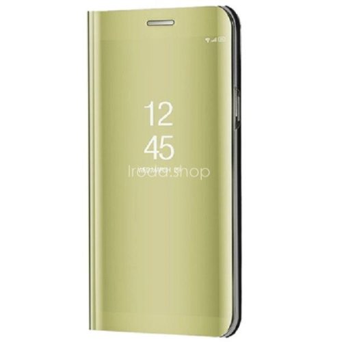 Samsung Galaxy M51 SM-M515F, Oldalra nyíló tok, hívás mutatóval, Smart View Cover, arany (utángyártott)