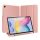 Samsung Galaxy Tab S6 Lite 10.4 (2020 / 2022 / 2024) SM-P610 / P615 / P613 / P619 / P620 / P625, mappa tok, Trifold, érintőceruza tartó, Dux Ducis Domo, rózsaszín