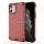 Xiaomi Mi 11 Pro, Műanyag hátlap védőtok, közepesen ütésálló, légpárnás sarok, méhsejt minta, Wooze Honey, piros