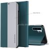 Huawei P30 Pro, Oldalra nyíló tok, stand, Wooze Silver Line, sötétzöld