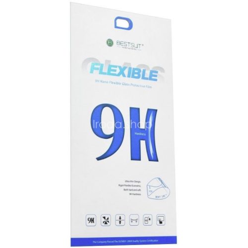 Apple iPhone 13 / 13 Pro / 14 / 16e, Kijelzővédő fólia, ütésálló fólia, Tempered Glass (edzett üveg), Nano Flexi Glass, Clear