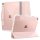 Apple iPad Air (2020 / 2022) / iPad Air 11 (2024 / 2025), mappa tok, légpárnás sarok, közepesen ütésálló, Apple Pencil tartóval, Smart Case, Spigen Ultra Hybrid Pro, átlátszó/vörösarany