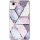 Xiaomi Redmi Note 8, Szilikon tok, sokszöges márvány minta, Wooze Geometric Marble, színes/kék