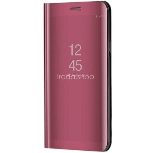 Samsung Galaxy S22 Plus 5G SM-S906, Oldalra nyíló tok, hívás mutatóval, Smart View Cover, vörösarany (utángyártott)