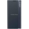 Xiaomi Redmi Note 9T 5G, Oldalra nyíló tok, stand, hívás mutatóval, vékony csíkban, Wooze Look Inside, sötétkék