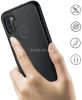 Google Pixel 5a, Szilikon hátlap és műanyag előlapi tok, elő- és hátlapi üveggel, közepsen ütésálló, Wooze Power Case, fekete/kék