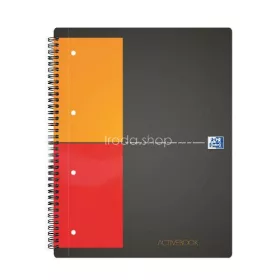 Spirálfüzet A/4 80lap kockás OXFORD Activebook 