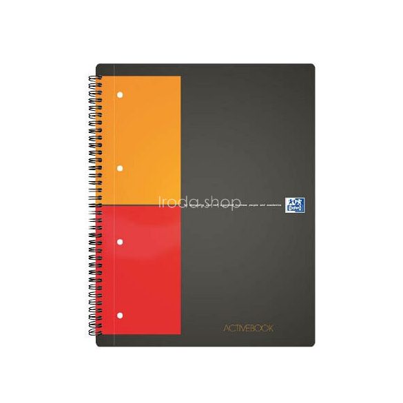 Spirálfüzet A/4 80lap kockás OXFORD Activebook 