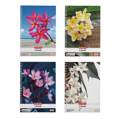 Spirálfüzet A/4 70 lap vonalas Flower 