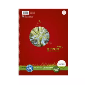 Spirálfüzet A/5 160lap kockás Kollegblock Ursus Green 