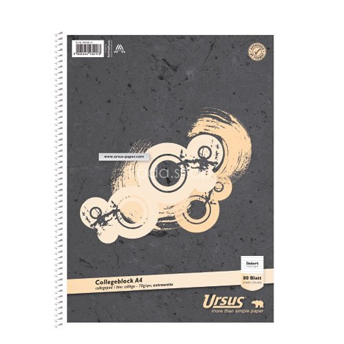 Spirálfüzet A/4 80lap kockás Kollegblock Ursus 