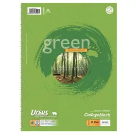 Spirálfüzet A/4 80lap kockás Collegeblock 100% Recycled 