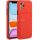 Apple iPhone 14 Plus, Szilikon tok, kártyatartóval, Wooze Card Slot, piros
