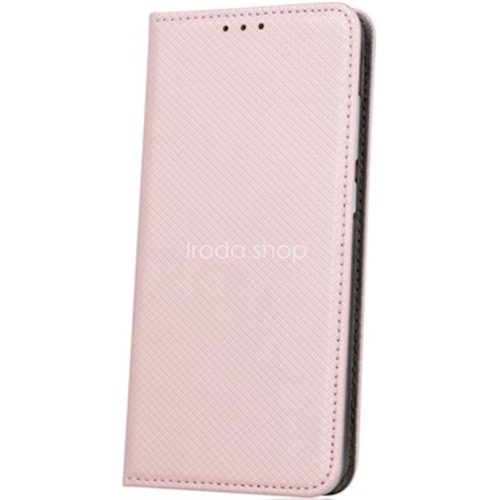 Apple iPhone 14 Plus, Oldalra nyíló tok, stand, Smart Magnet, vörösarany