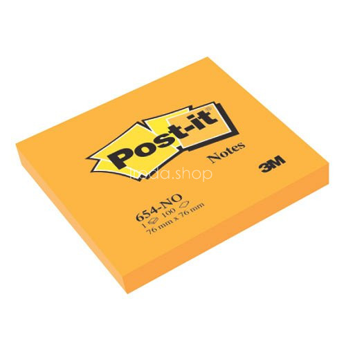 Post-it 654 76x76mm 100lap neon