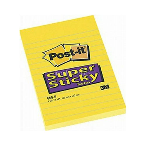 Post-it 660S 102x152mm vonalazott 75lap
