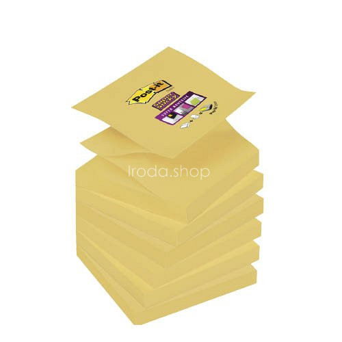 Post-it Super Sticky Z-jegyzettömb 75×76mm R330-12SS-CY  90 lap kanárisárga