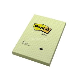   Post-it 662 102×152mm 100 lap négyzethálós kanári sárga