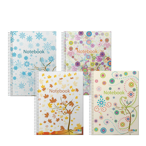 Spirálfüzet Notebook A/5 120lap 90g ANCOR kockás PP borítóval színregiszteres 68849 