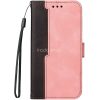 Apple iPhone 11 Pro Max, Oldalra nyíló tok, stand, kártyatartóval, kézpánttal, Wooze Colour Wallet, rózsaszín