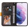 Samsung Galaxy A14 4G / A14 5G SM-A145F / A146B, Oldalra nyíló tok, stand, kártyatartóval, kézpánttal, Wooze Colour Wallet, narancssárga