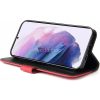 Samsung Galaxy A23 4G / A23 5G SM-A235F / A236U, Oldalra nyíló tok, stand, kártyatartóval, kézpánttal, Wooze Colour Wallet, piros