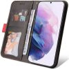 Samsung Galaxy A52 / A52 5G / A52s 5G SM-A525F / A526B / A528B, Oldalra nyíló tok, stand, kártyatartóval, kézpánttal, Wooze Colour Wallet, piros