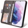 Samsung Galaxy A52 / A52 5G / A52s 5G SM-A525F / A526B / A528B, Oldalra nyíló tok, stand, kártyatartóval, kézpánttal, Wooze Colour Wallet, szürke