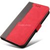 Xiaomi Redmi 10 / Redmi 10 (2022), Oldalra nyíló tok, stand, kártyatartóval, kézpánttal, Wooze Colour Wallet, piros