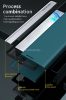 Xiaomi Redmi Note 12S, Oldalra nyíló tok, stand, Wooze Silver Line, sötétzöld