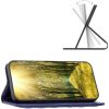 Huawei Nova 11 / 12S / 12 Lite, Oldalra nyíló tok, stand, kártyatartóval, 3D rombusz minta, Wooze Pillow, kék