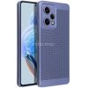 Xiaomi Redmi Note 12S, Műanyag hátlap védőtok, légáteresztő, lyukacsos minta, Breezy, kék