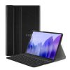 Samsung Galaxy Tab S9 Plus 12.4 / Tab S10 Plus 12.4 SM-X810 / X816B / X820 / X826B, Bluetooth billentyűzetes, mappa tok, billentyűzet világítás, mágneses rögzítés, Wooze Illuminated, fekete