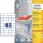 Etikett címke univerzális 4780 fehér QuickPEEL 48,5x25,4mm 25ív Avery