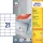 Etikett címke univerzális 3481 fehér 70x41mm Avery