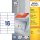 Etikett címke univerzális 3484 fehér 105x37mm Avery