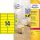 Etikett címke speciális visszaszedhető L7263Y neonsárga 99,1x38,1mm 25 ív Avery