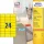 Etikett címke speciális 3450 70x37mm 100ív Avery (sárga)