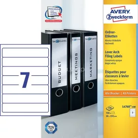   Etikett címke Iratrendező L4760-100 fehér 192x38mm 100ív Avery