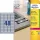 Etikett címke speciális L6009-20 ipari ezüst poliészter 45,7x21,2mm 20ív Avery