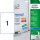 Etikett címke speciális J8867-5 mágneses fehér 210x297mm Avery