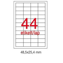 Etikett A1285 25,4x48,5mm 100ív LCA3129 Apli