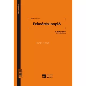 Felmérési napló 25x5 lapos tömb A/4 álló D.7570-104/V