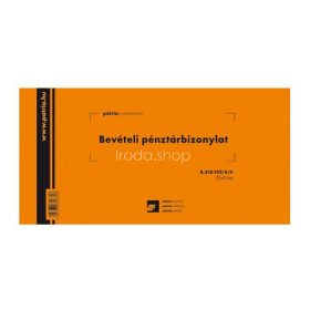 Bevételi pénztárbizonylat 25x3lap B.318-102/A/V Pátria
